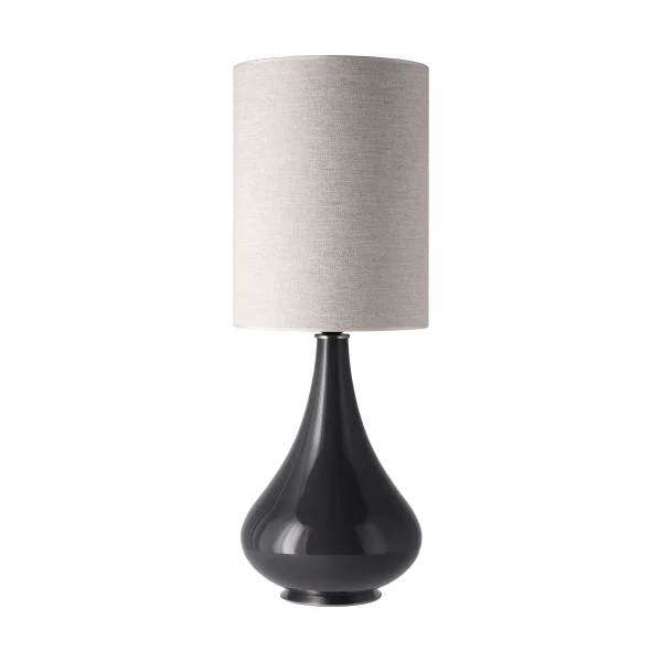 Flavia Lamps Renata tafellamp grijze lampvoet London Beige L