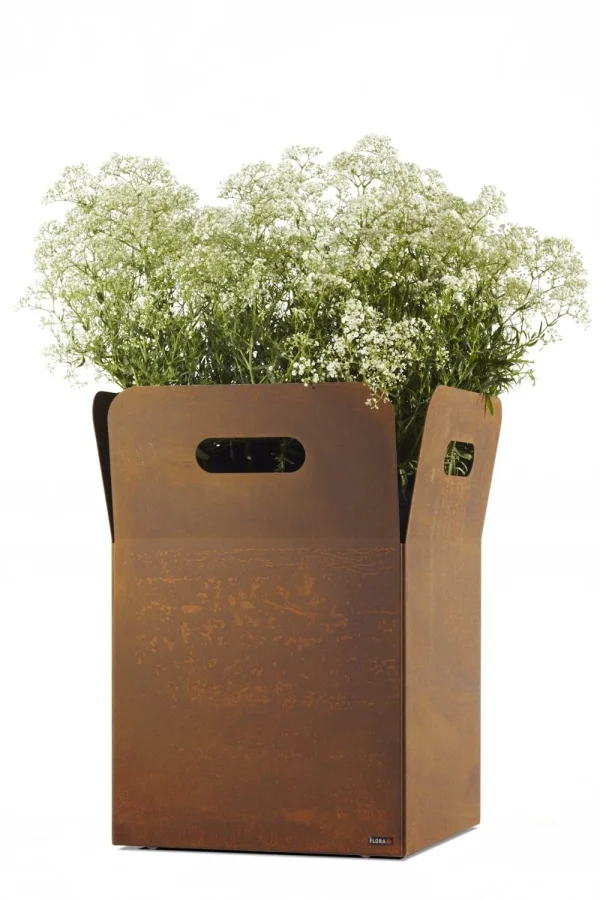 Flora Box Plantenbak - cortenstaal - waterdoorlatend/outdoor - Box 60