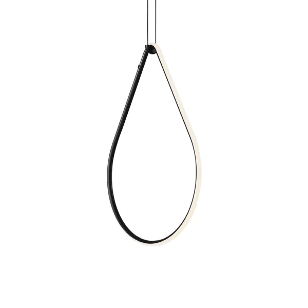 Flos Arrangements Drop hanglamp Black, down