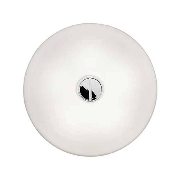 Flos Button HL muurlamp Wit opaalglas