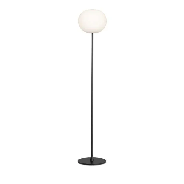 Flos - Glo-Ball F2 Vloerlamp Matt Black/Opal