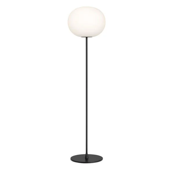 Flos - Glo-Ball F3 Vloerlamp Matt Black/Opal