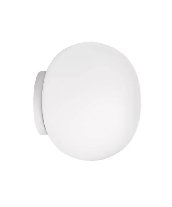 Flos - Glo-Ball Mini C/W Wand-/Plafondlamp (Spiegel Montering) White