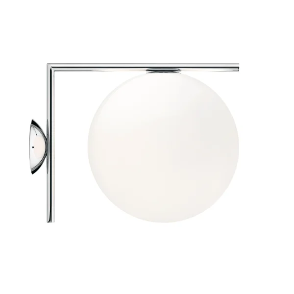 Flos IC C/W1 wand- & plafondlamp - chroom - L