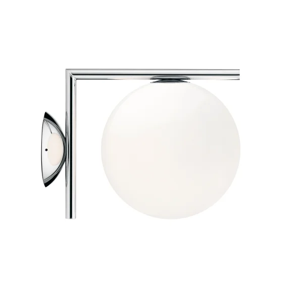 Flos IC C/W1 wand- & plafondlamp - chroom - S