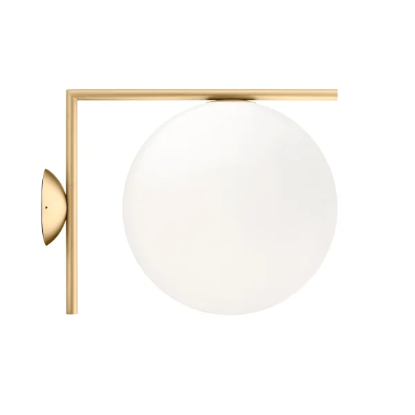 Flos IC C/W1 wand- & plafondlamp - messing - L