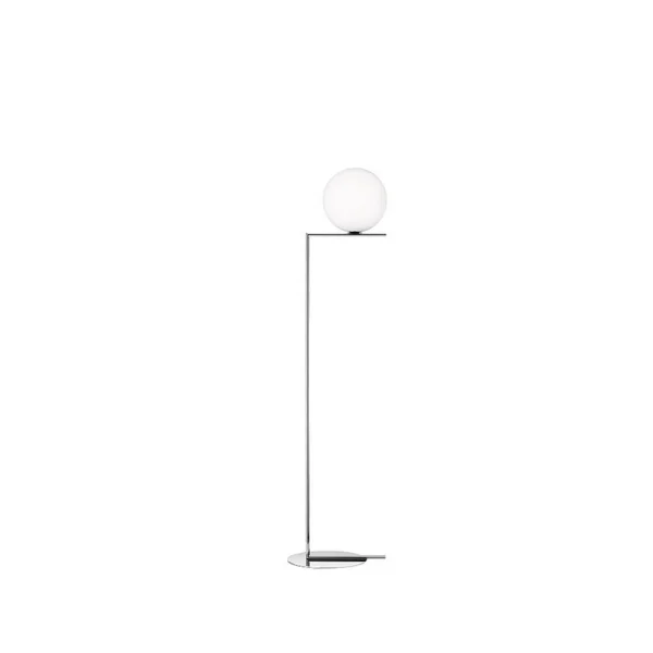 Flos IC lights F1 vloerlamp Chroom-opaal