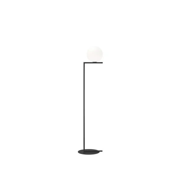Flos IC lights F1 vloerlamp Zwart-opaal