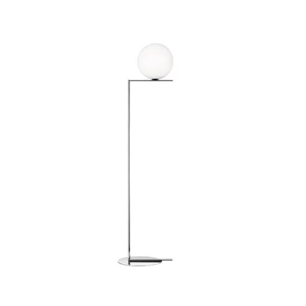 Flos IC lights F2 vloerlamp Chroom-opaal