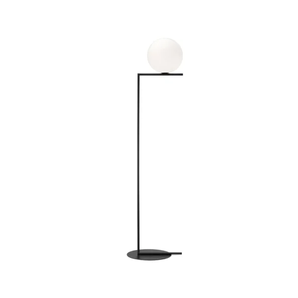 Flos IC lights F2 vloerlamp Zwart-opaal