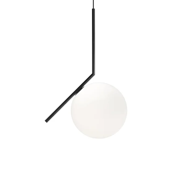 Flos IC lights S2 hanglamp Zwart-opaal