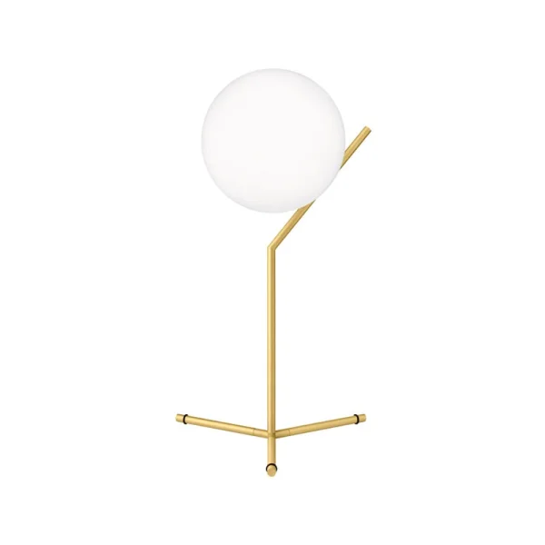 Flos IC lights T1 high tafellamp Geborsteld messing-opaal