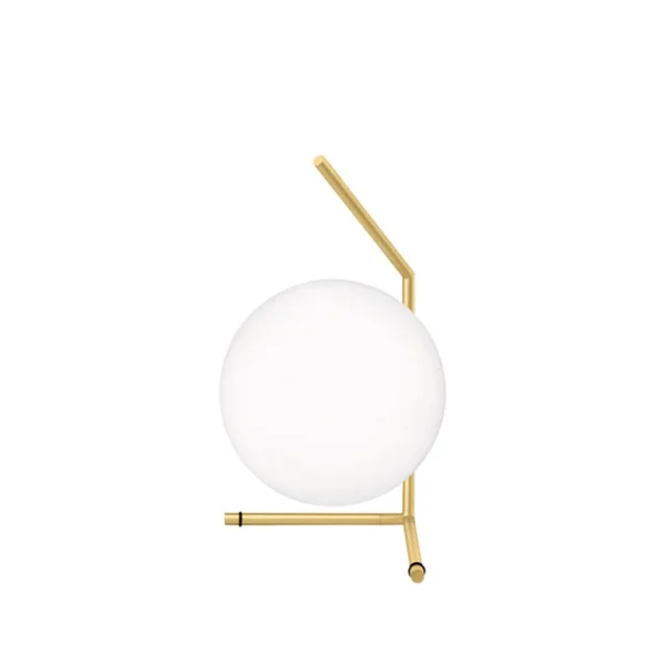 Flos IC lights T1 low tafellamp Geborsteld messing-opaal