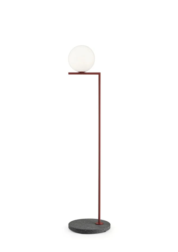 Flos IC Outdoor staande lamp - rode bordeaux - 135 cm