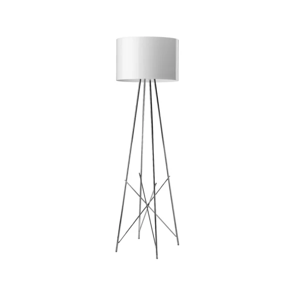 Flos Ray F2 vloerlamp Wit-chroom