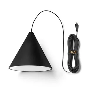 Flos String Light Cone touch dim Hanglamp - black - Floor - 12 m