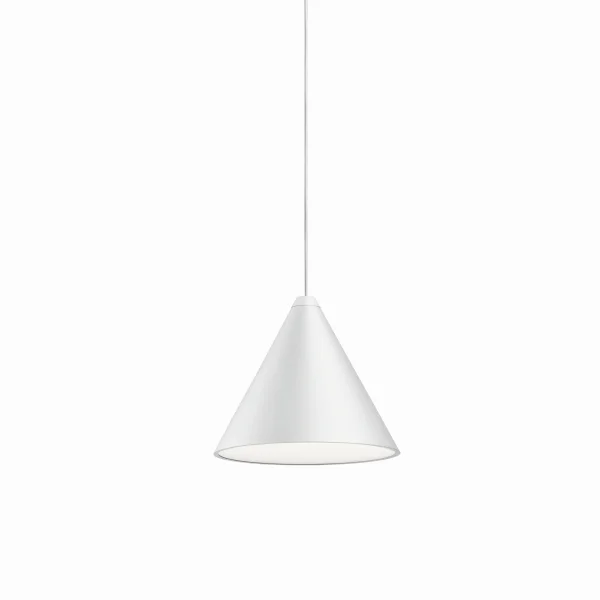 Flos String Light Cone touch dim Hanglamp - white - Rosette - 12 m