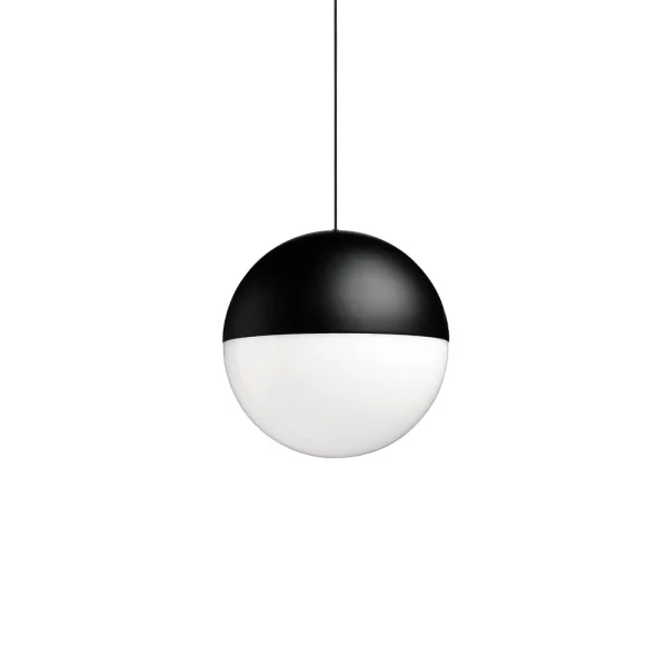 Flos String Light Sphere hanglamp Zwart, 22 m kabel