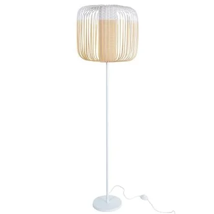 Forestier Bamboo Light vloerlamp wit