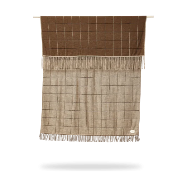 Form & Refine Aymara deken 130x190 cm New square brown