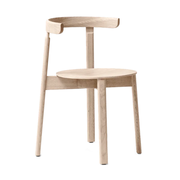 Form & Refine Lunar stoel Wit eiken