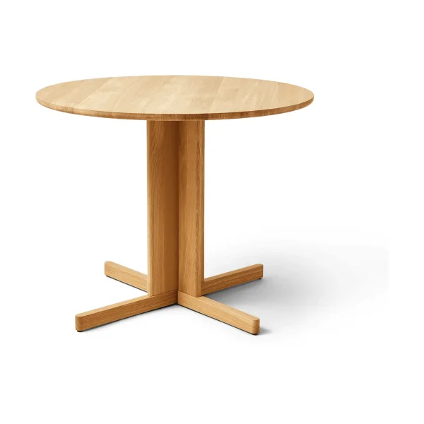 Form & Refine Trefoil eettafel Ø90 cm Eikenhout