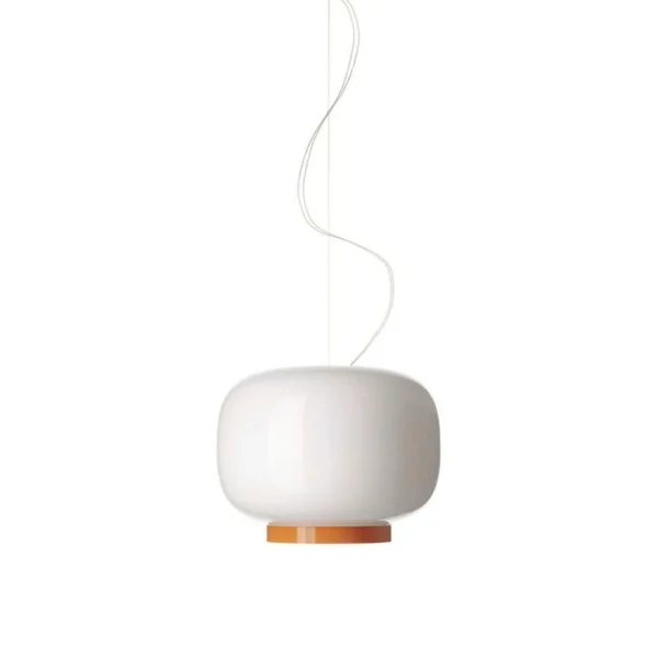 Foscarini - Chouchin 1 Reverse LED hanglamp, wit/oranje