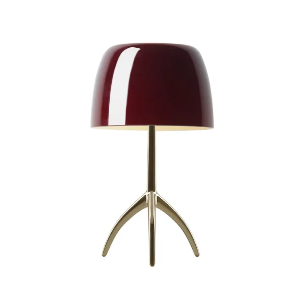 Foscarini Lumiere Grande dimbare tafellamp kersenrood, champagne