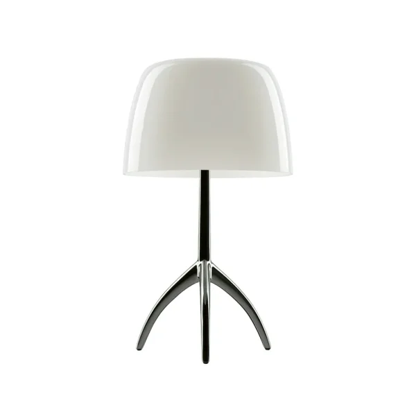 Foscarini Lumiere Grande dimbare tafellamp warmwit, zwartchroom