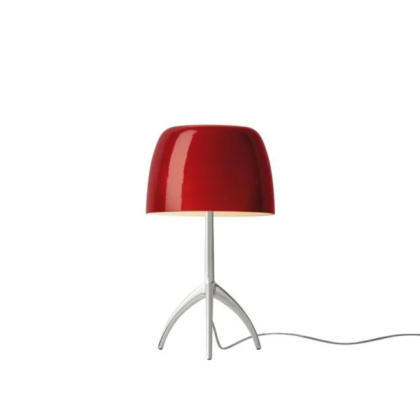 Foscarini - Lumiere Piccola tafellamp, aluminium/rood, 35 cm