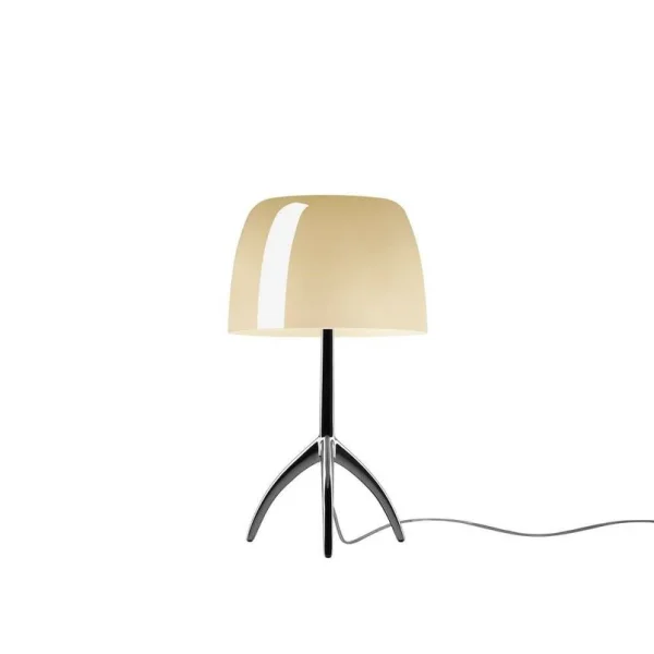 Foscarini - Lumiere Piccola tafellamp, chroom/beige, 35 cm