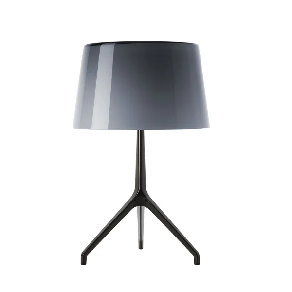 Foscarini Lumiere XX tafellamp - grijs - Cromo Nero - XXL Ø37 x hoogte 57 cm