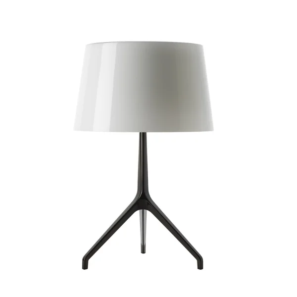 Foscarini Lumiere XX tafellamp - wit - Cromo Nero - XXL Ø37 x hoogte 57 cm