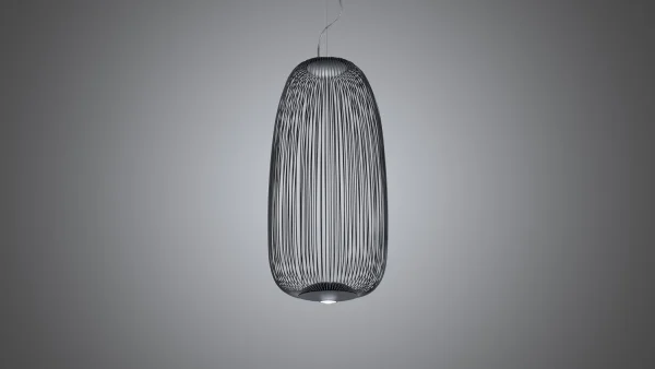 Foscarini Spokes 1 Hanglamp - zwart - met MyLight