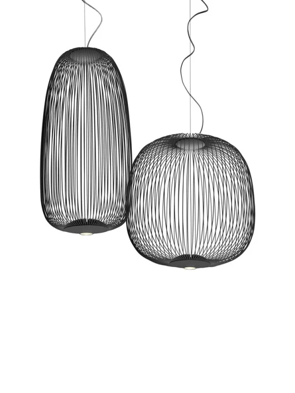 Foscarini Spokes 2 Hanglamp - zwart - dimbaar - normaal