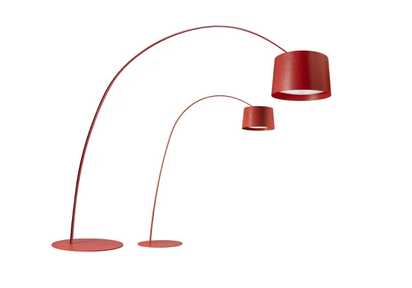 Foscarini Twice as Twiggy vloerlamp - cremisi