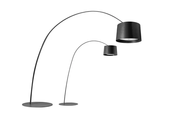 Foscarini Twice as Twiggy vloerlamp - zwart