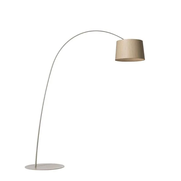 Foscarini - Twiggy LED Vloerlamp Greige/Wood