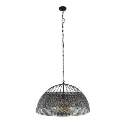 Fraaai Armin hanglamp Ø80 cm metaal zwart|bruin