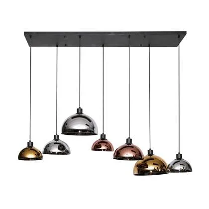 Fraaai Coventry hanglamp 7L disk artic zwart