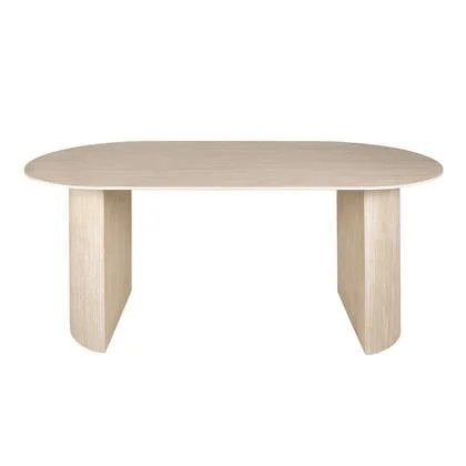 Fraaai Dexter eettafel 180 cm keramiek - naturel