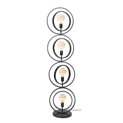 Fraaai Erika vloerlamp 4L XL - zwart