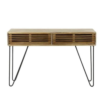 Fraaai Odila kaptafel 2L 120 cm mangohout