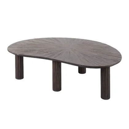 Fraaai Osborn salontafel 110 cm niervormig Maya teak - bruin