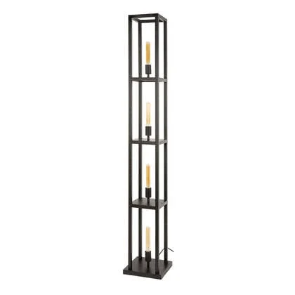 Fraaai Sandra vloerlamp 4-lichts - zwart