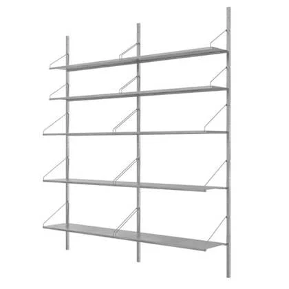 Frama Shelf Library H1852 Double wandkast roestvrijstaal