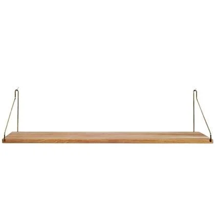 Frama Shelf wandplank 80x20 naturel|messing