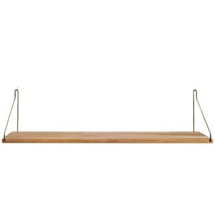 Frama Shelf wandplank 80x27 naturel|messing