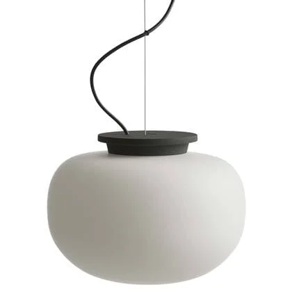 Frandsen Supernate hanglamp Ø28 opal white|black