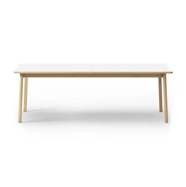 Fredericia Furniture Ana eettafel 220-320x95 cm Nanolaminaat wit-gezeepte eik